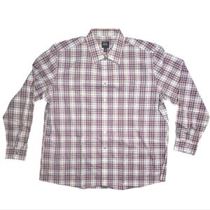 JoS. A BANK Traveler 100% Cotton Long Sleeve Shirt Men's Size XXL